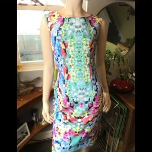 Adrianna Papell knit floral shift 4